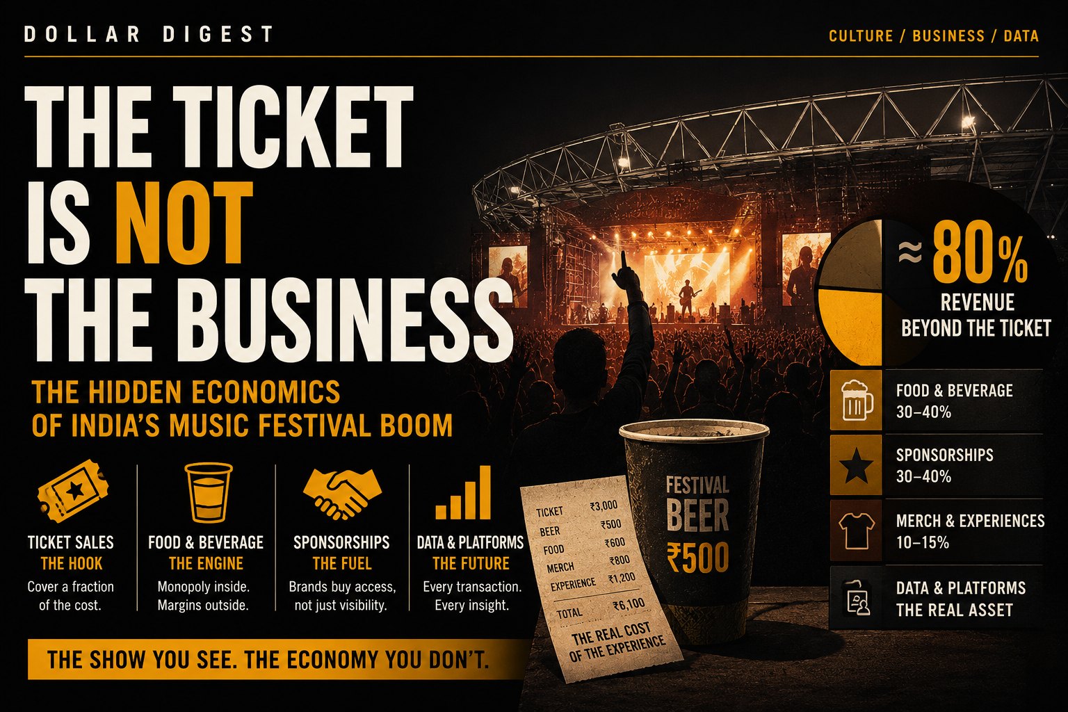 The Ticket Is Not the Business: The hidden economics of India's music festival boom